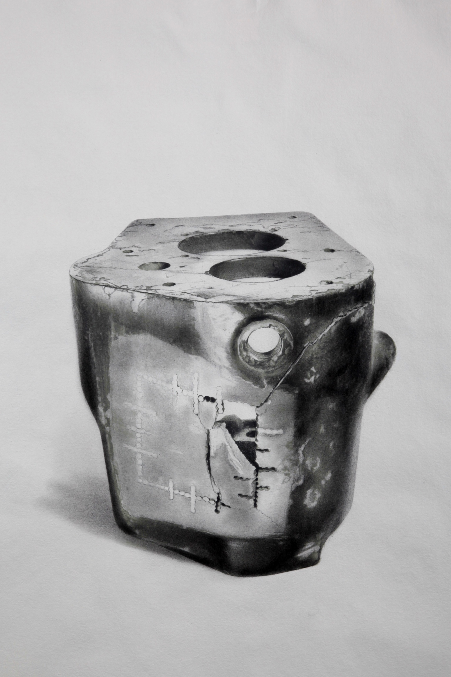 Damir May industrial art drawing part of ship engine