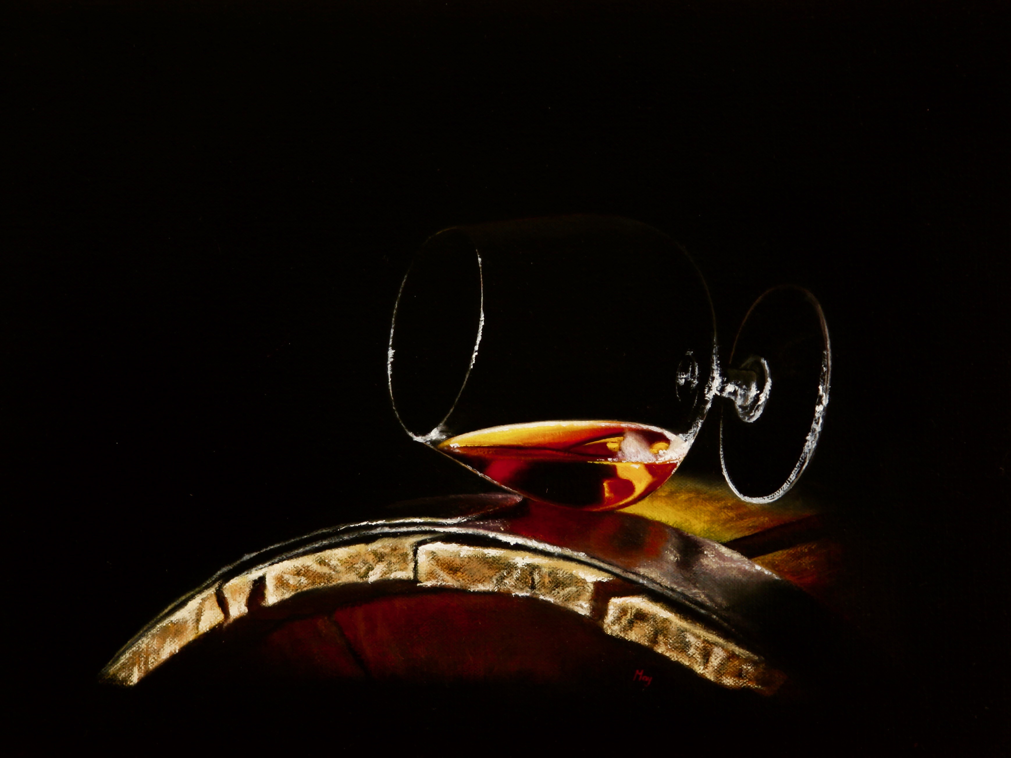 Guilty Pleasures No 2 by Damir May oil on canvas still life