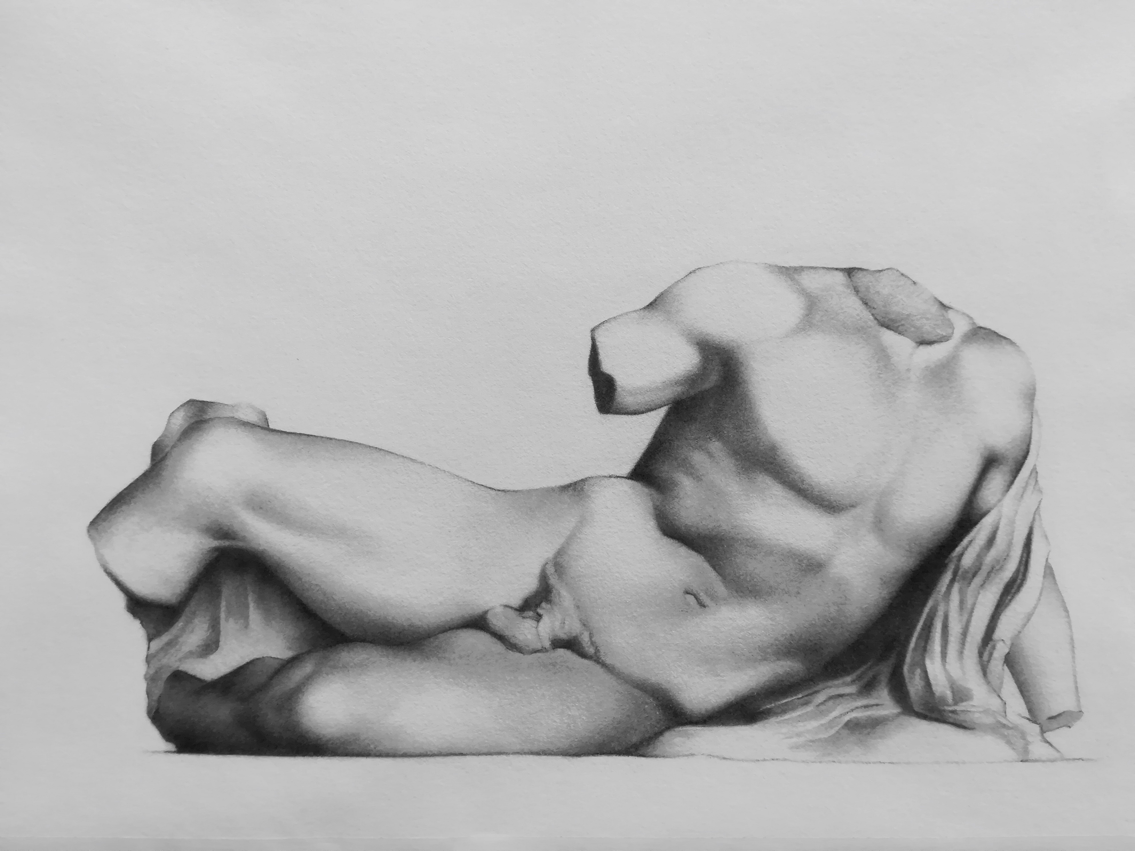 Ilissus by Damir May drawing on paper